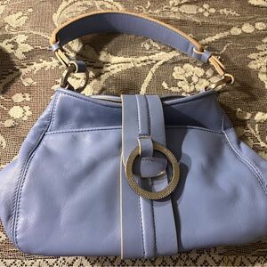 Ann Taylor Periwinkle Leather Satchel